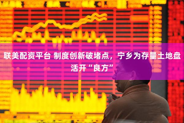 联美配资平台 制度创新破堵点，宁乡为存量土地盘活开“良方”